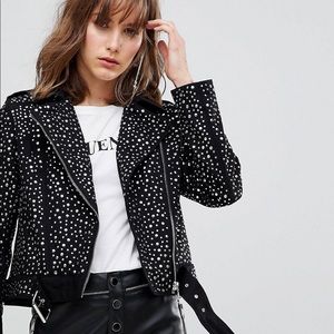 ASOS STUDDED JACKET US SIZE 6 MEDIUM